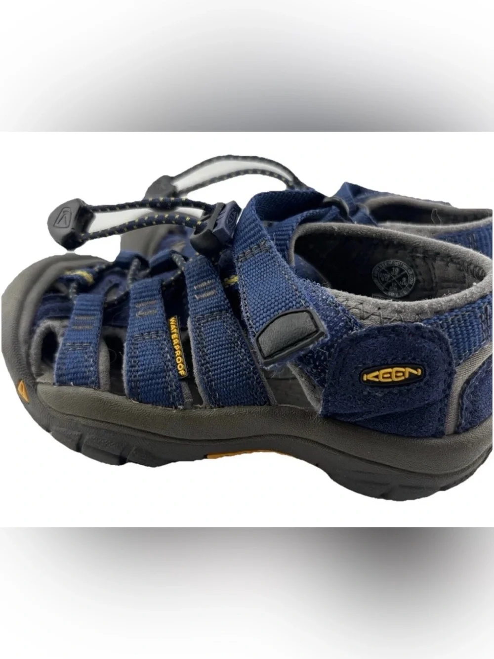 KEEN Newport H2 Waterproof Sandals Youth Size 10 Blue Hiking Water Shoes